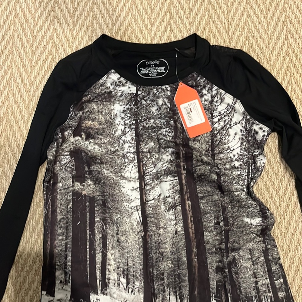 Oiselle Sarah Attar Muscle Long sleeve top size 6